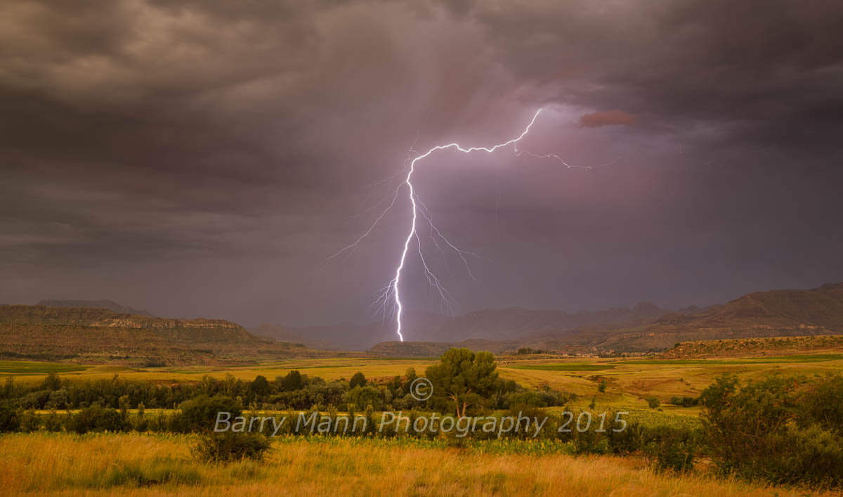 Thunderstorm in the Maphutseng Valley, Lesotho © Barry Mann Photography 2015 Canon 5D MkIII, 16-35mm f2.8 L Lens. 35mm,  3.2s @ f5.0 (tripod) ISO 50
